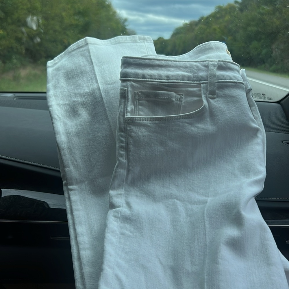 L’AGENCE 31 ORIANA HIGH RISE STRAIGHT BLANC WHITE JEANS! BRAND NEW WITH TAGS! - Picture 12 of 17